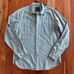 J. Crew Men's Gray Casual Button-Down Shirt